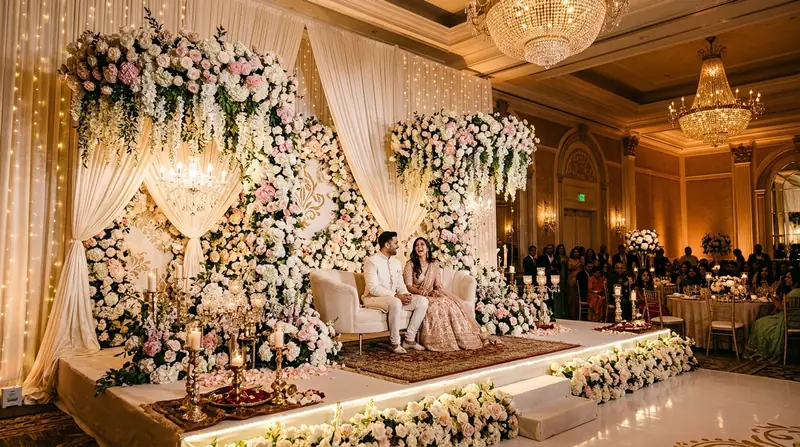 Wedding stage decoration